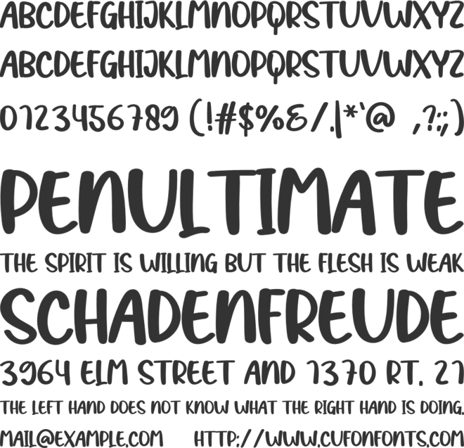 Sea Shells font preview