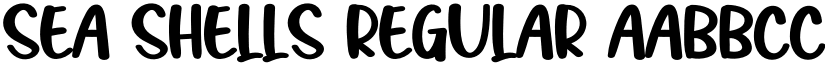 Sea Shells Regular font