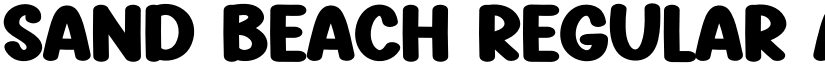 Sand Beach Regular font