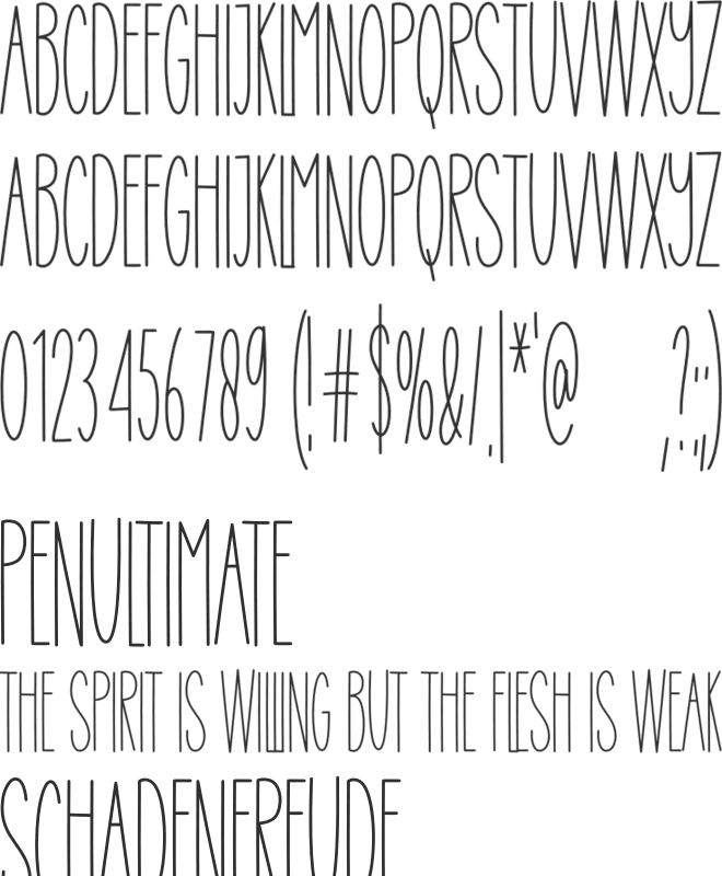 Paperwork font preview