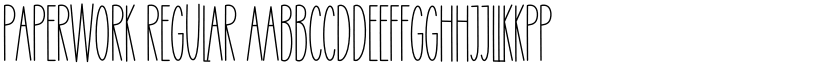 Paperwork Regular font