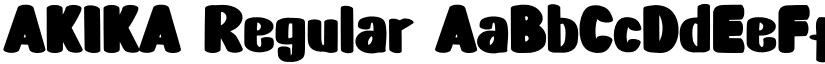 AKIKA Regular font