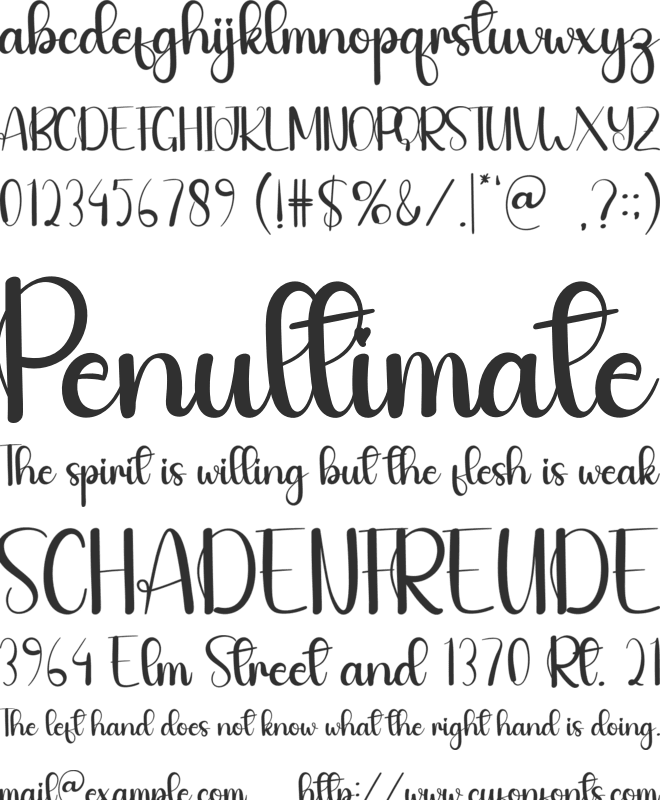 Chipper font preview