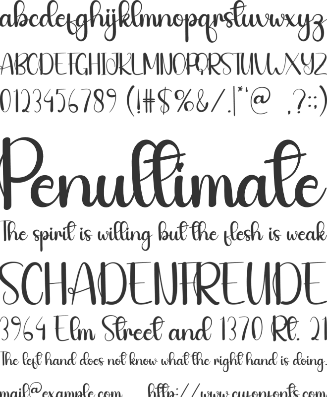 Chipper font preview