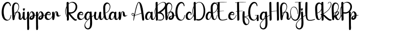 Chipper Regular font