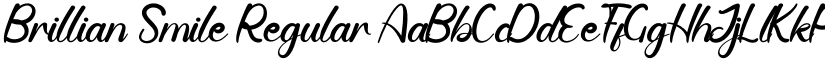 Brillian Smile Regular font