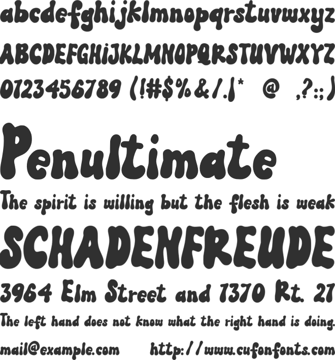 MAGIC TOWNS font preview