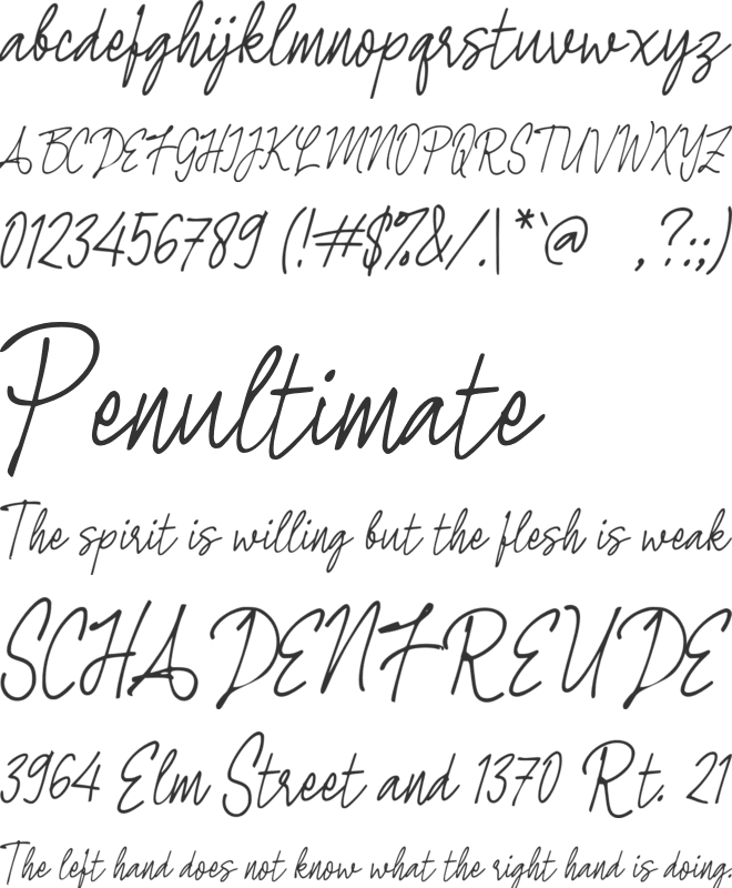 h Handai Taulan font preview