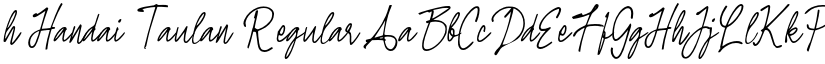 h Handai Taulan Regular font