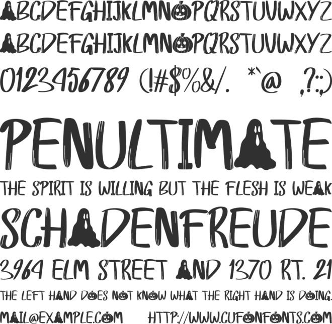 Hay Ghost - Personal Use font preview