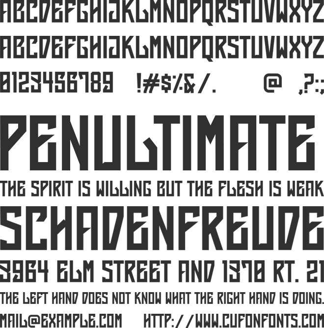 SELOBAE font preview