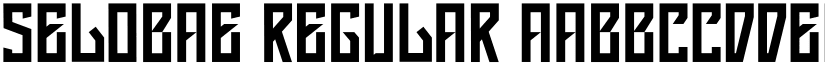 SELOBAE Regular font