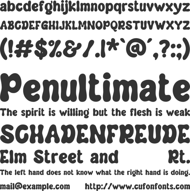 Makmure font preview