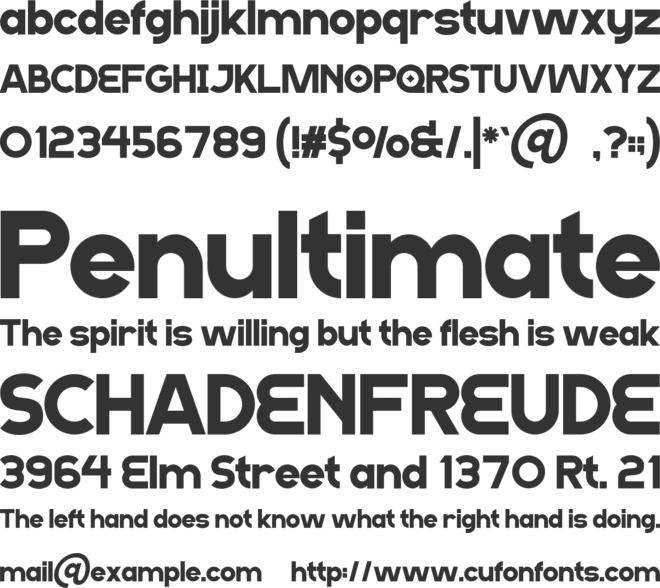 Onely Sans font preview