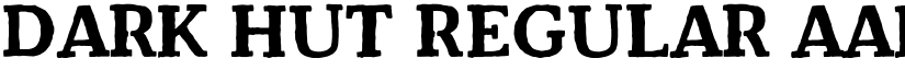 Dark Hut Regular font