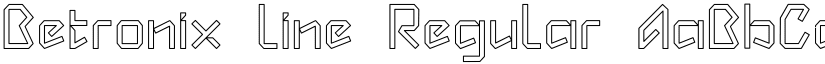Betronix line Regular font