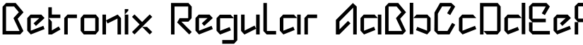 Betronix Regular font