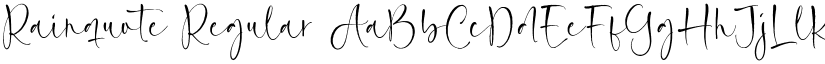 Rainquote Regular font