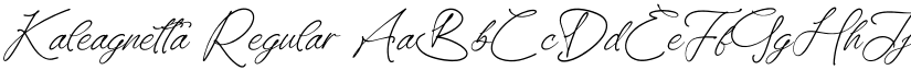 Kaleagnetta Regular font