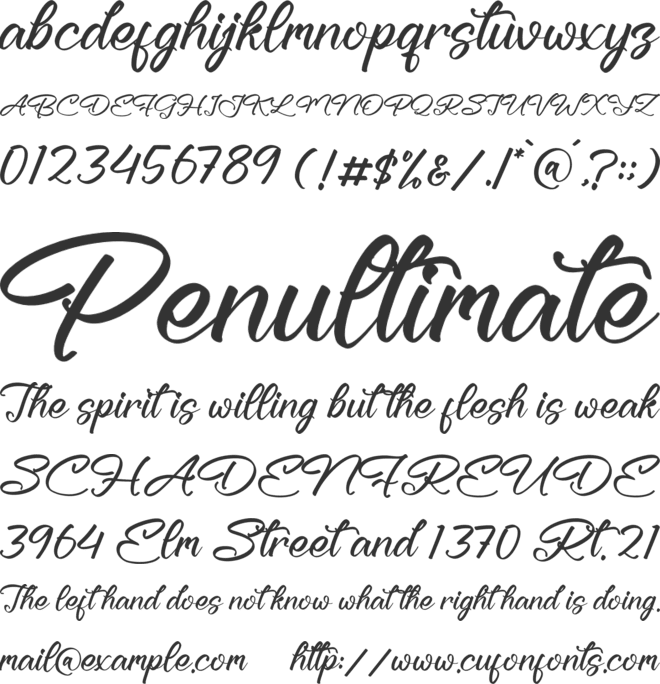 Kellanota font preview