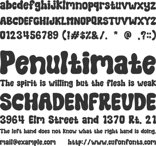 Molly Child font preview