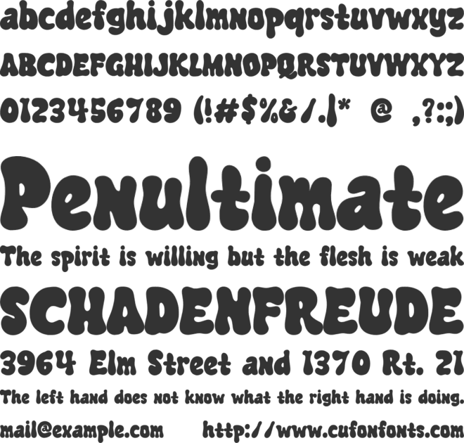 MAGIC CHEZE font preview