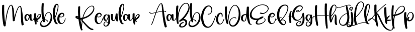 Marble Regular font