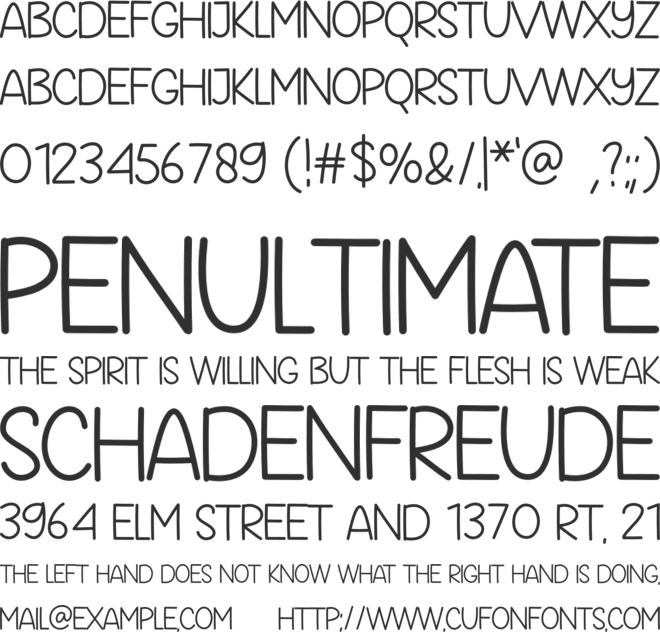 Beach House font preview