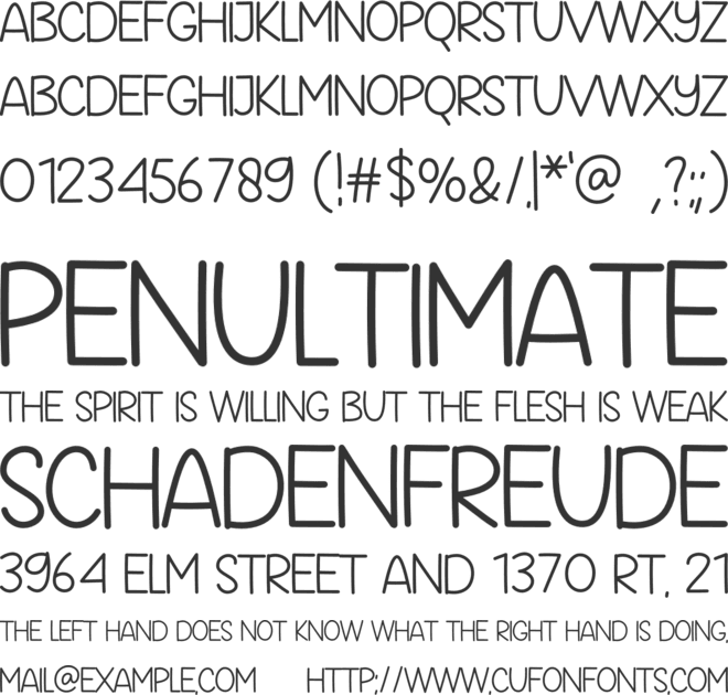 Beach House font preview