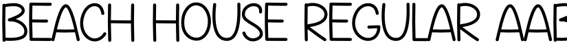 Beach House Regular font