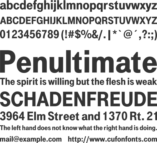 Tele-GroteskUlt font preview