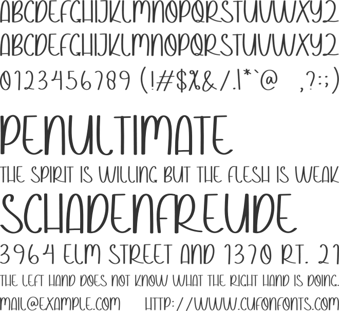 Christmas Unque font preview