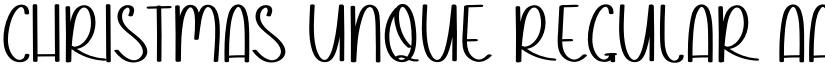Christmas Unque Regular font