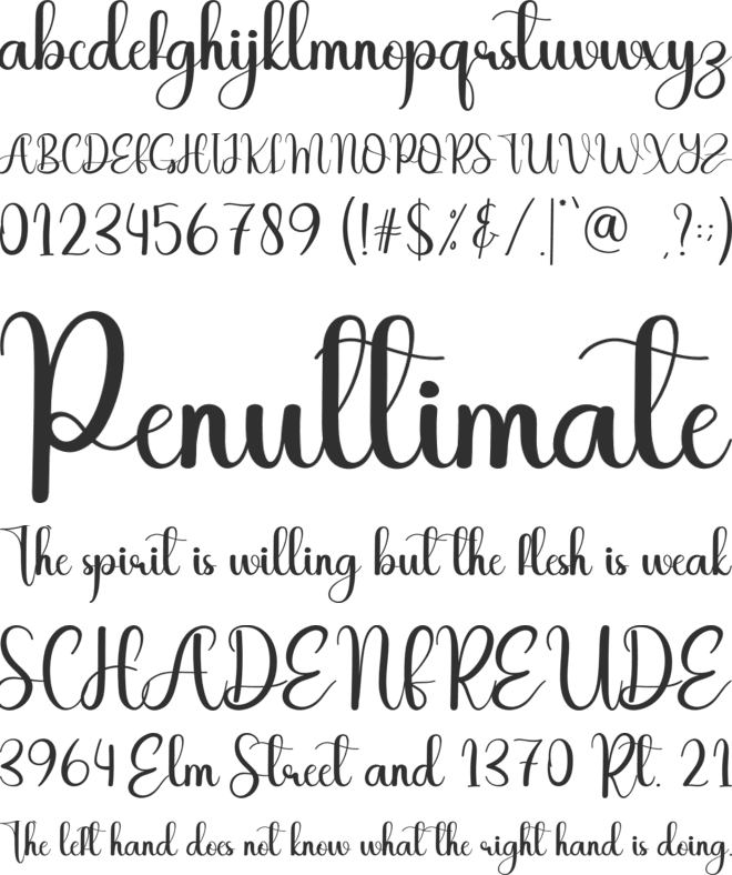 Baby Duck font preview