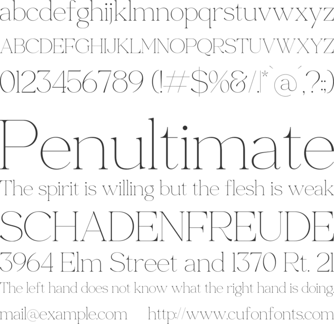 Merliha font preview