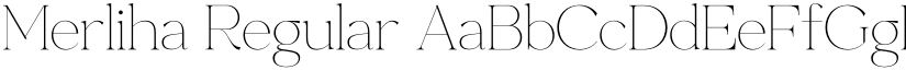 Merliha Regular font