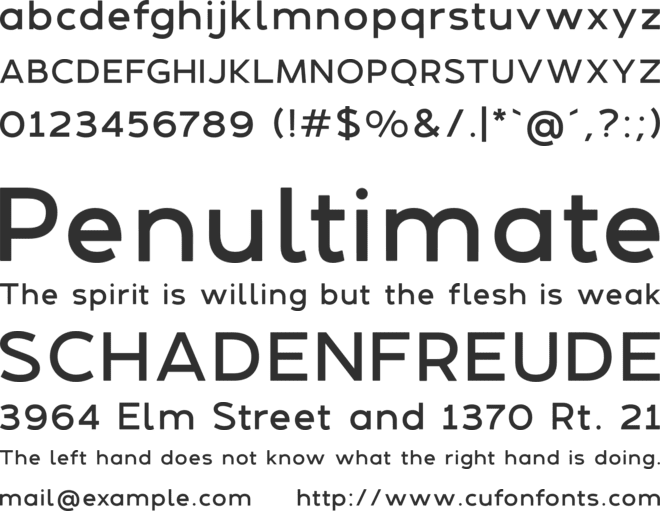 DelRay font preview