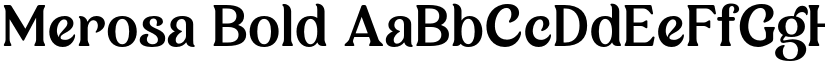 Merosa Bold font