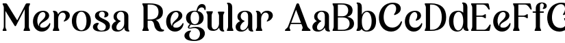Merosa Regular font