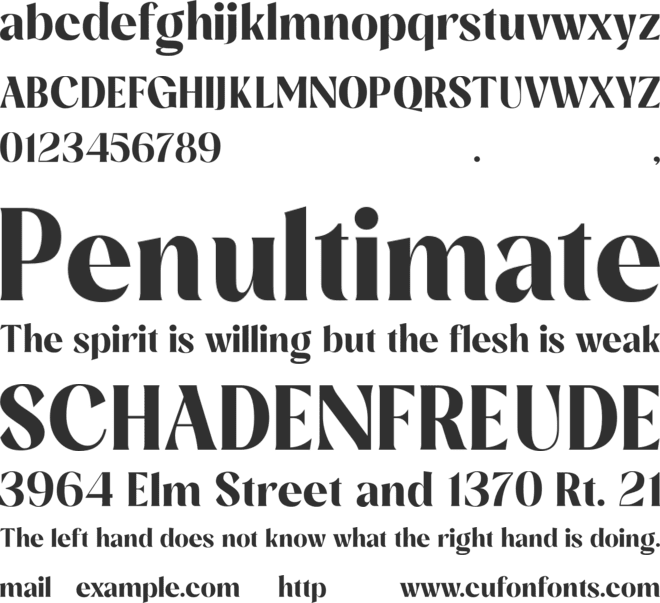 Mauline font preview