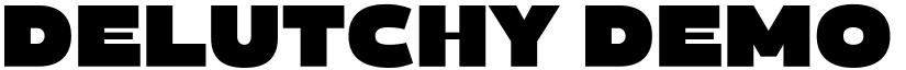 Delutchy Demo font