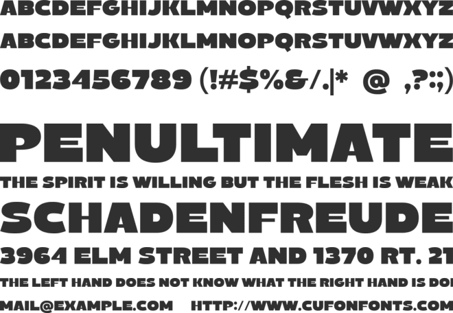 Delutchy font preview