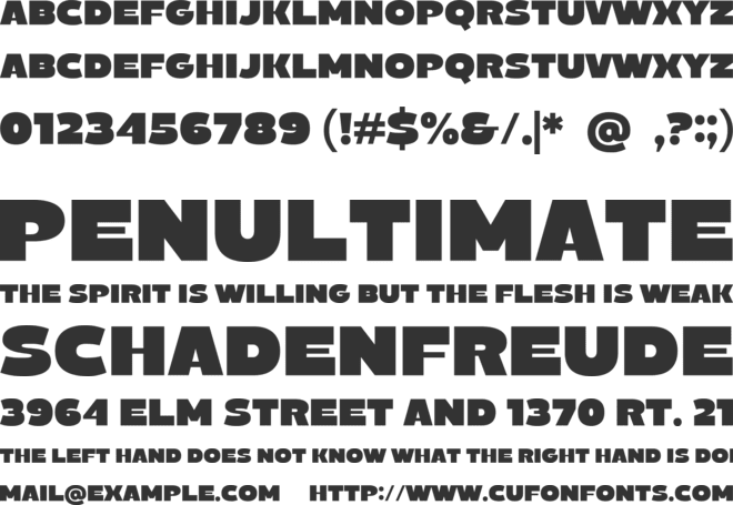 Delutchy font preview