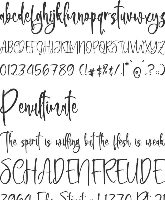 Basteranie Mondhisa font preview