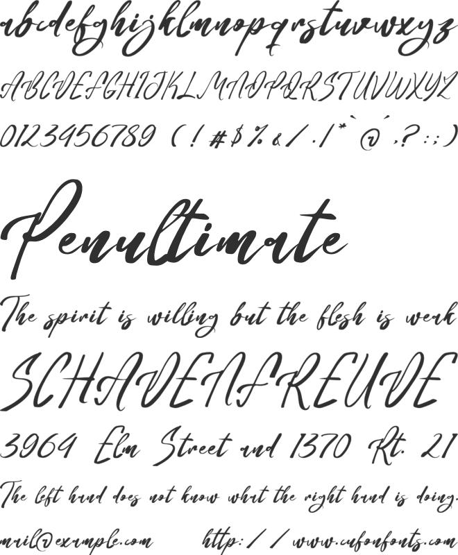 Lucid Daisy font preview