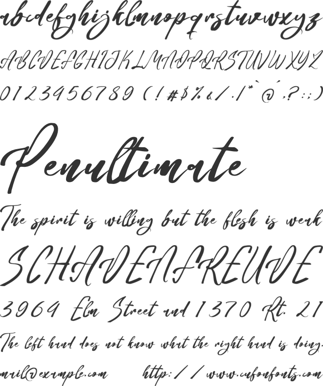 Lucid Daisy font preview