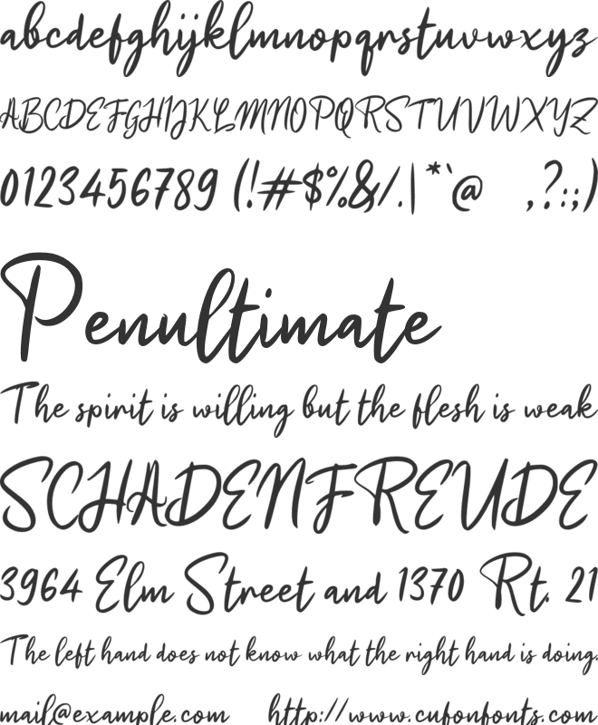 h Himsalt font preview