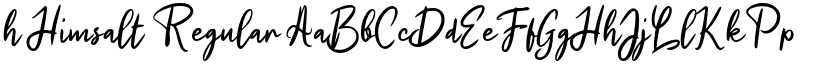 h Himsalt Regular font