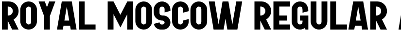 ROYAL MOSCOW Regular font