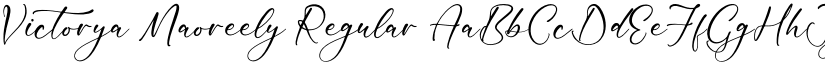 Victorya Maoreely Regular font